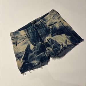MOTHER Acid Wash Tie-Dye Jean Shorts